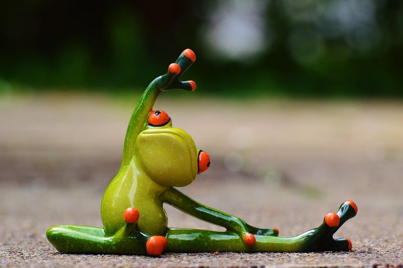Woman practicing core strength exercises